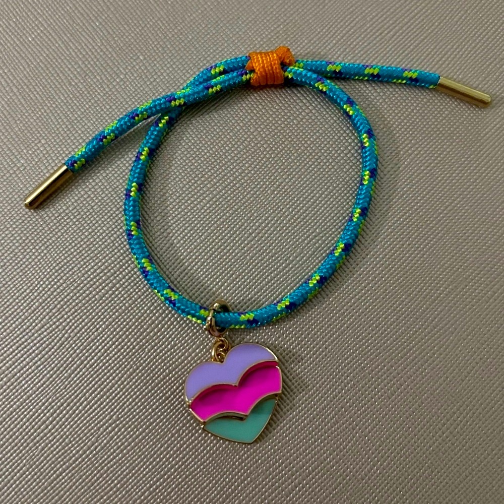Colorful Heart Charm Bracelet